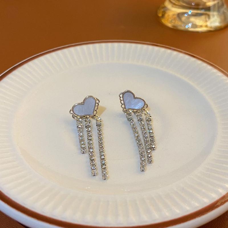 

Модные длинные любовные бриллиантовые цепочки с кисточками и геометрическими серьгами-джокерами женские