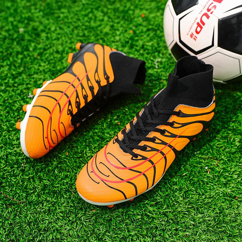 2025 New High-top Assassin Football Shoes Men's Autumn AG Spikes Lightweight Non-slip Professional Training Football Shoes