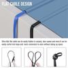 6 Pack Cat5 Ethernet Cable 500cm - Cat6 Internet Network Cables - Short Flat Patch Cable - 500cm Computer Cable - Black,KoleZy
