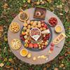 Outdoor Charcoal Grill Fire Pit Table Set