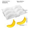 3D Fruchtmousse Silikon Kuchenformen: Birne, Apfel, Ananas, Pfirsich, Durian, Himbeere.