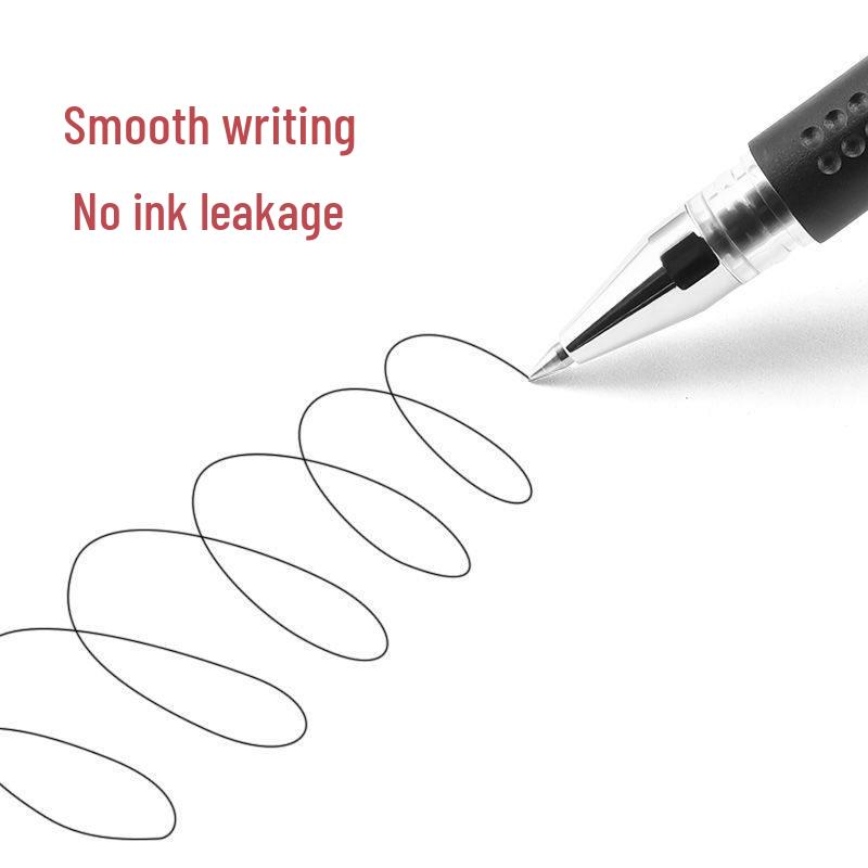 0.5mm Black Bullet Tip Water-Based Neutral Pen for Students and Office Use