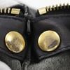 CELINE trio Shoulder Bag black leather Women Used