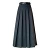 Gray Wool Blend A-line Skirt for Women, Petite To Plus Size, Perfect for Late Autumn