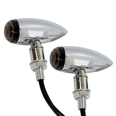 Nishihaya Motorcycle Turn Signals Universal Custom Retro Turn Signal Metal Bullet American Shadow