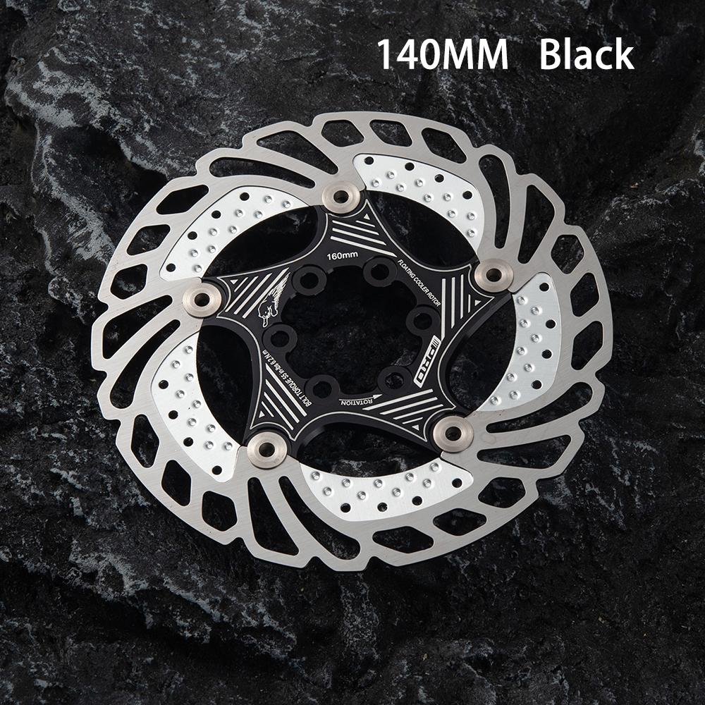 

IIIPRO 140mm/160mm Road MTB Float Disc Brake Pad 6 Bolts Stainless Steel Dissipation Disc Brake Rotor With 6 Screws 140mm Black Rotor