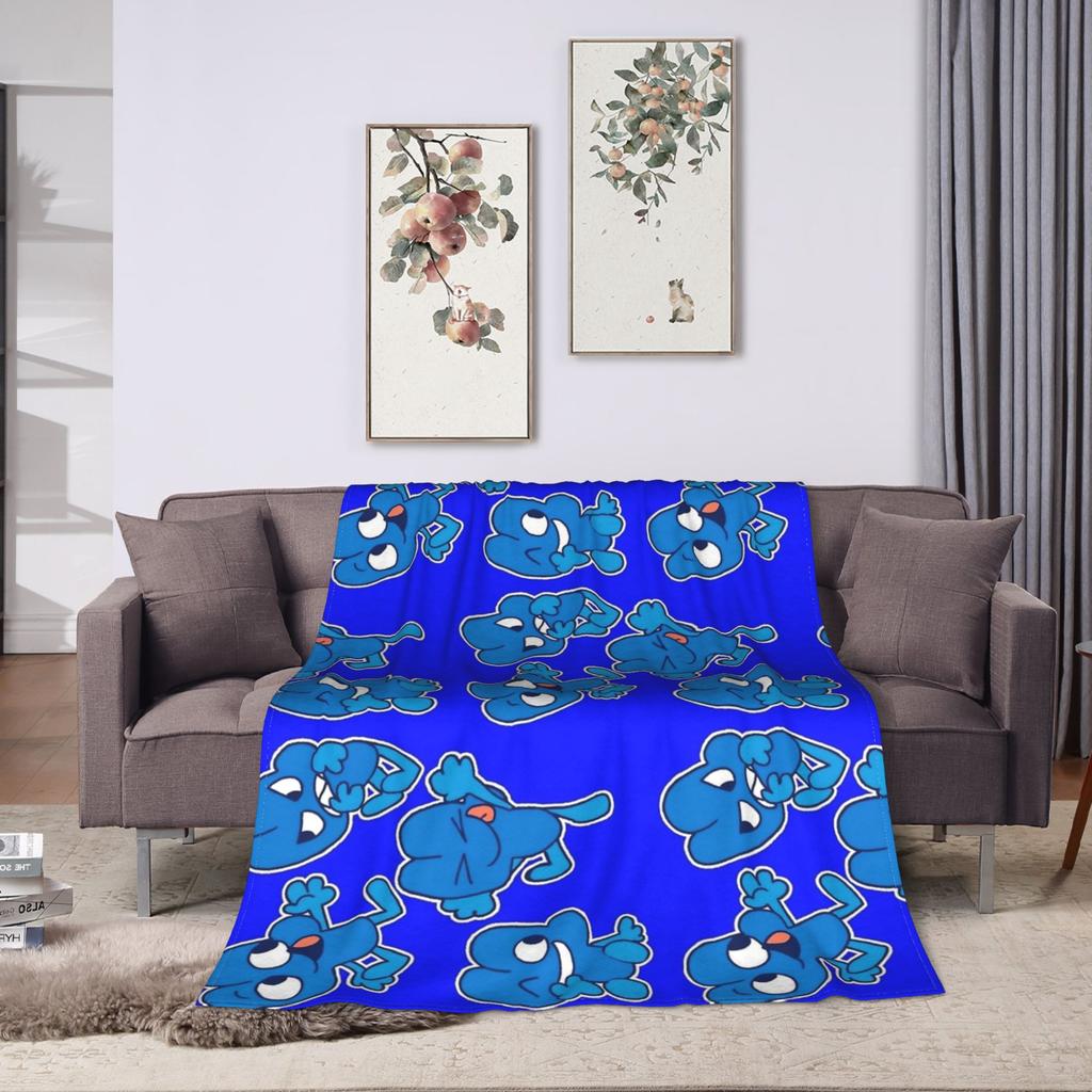 Four BFB  BFDI Blanket Velvet Textile Decor  Portable Lightweight Throw Blankets for Bedding Office Bedding Throws