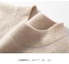 Men's Plus Size Cashmere Pullover: Autumn & Winter Solid Color Half-High Neck Knit Sweater for Business