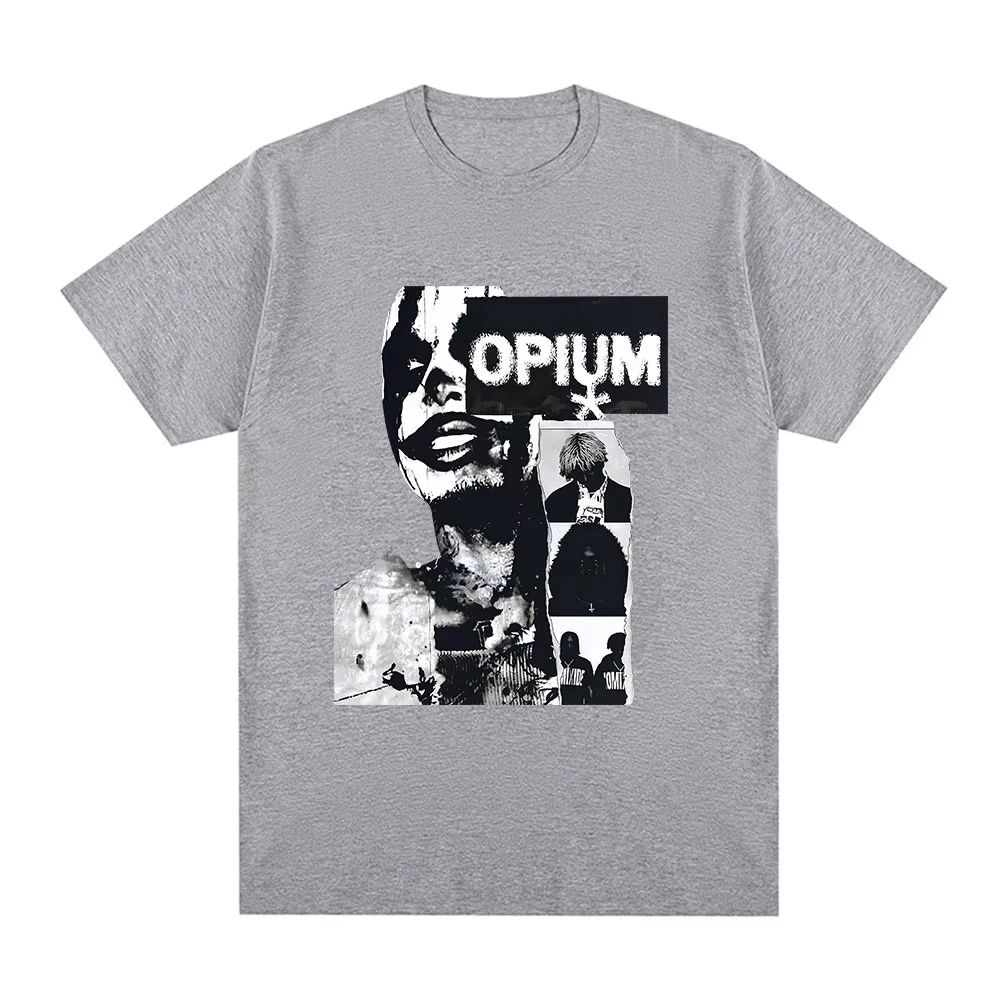 Opium Ken Carson Destroy Lonely Gothic T Shirts Hip Pop Fashion Vintage Short Sleeve Rapper Playboi Carti TShirt Unisex