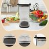 Pickle and Olive Hourglass Jar Storage Container Airtight Juice Separator for Kimchi Kosher
