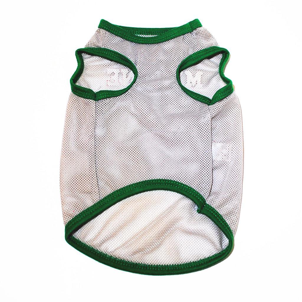 Pet Dog Bottoming Fine Print Mesh Shirt Clothes Lace Breathable Vest