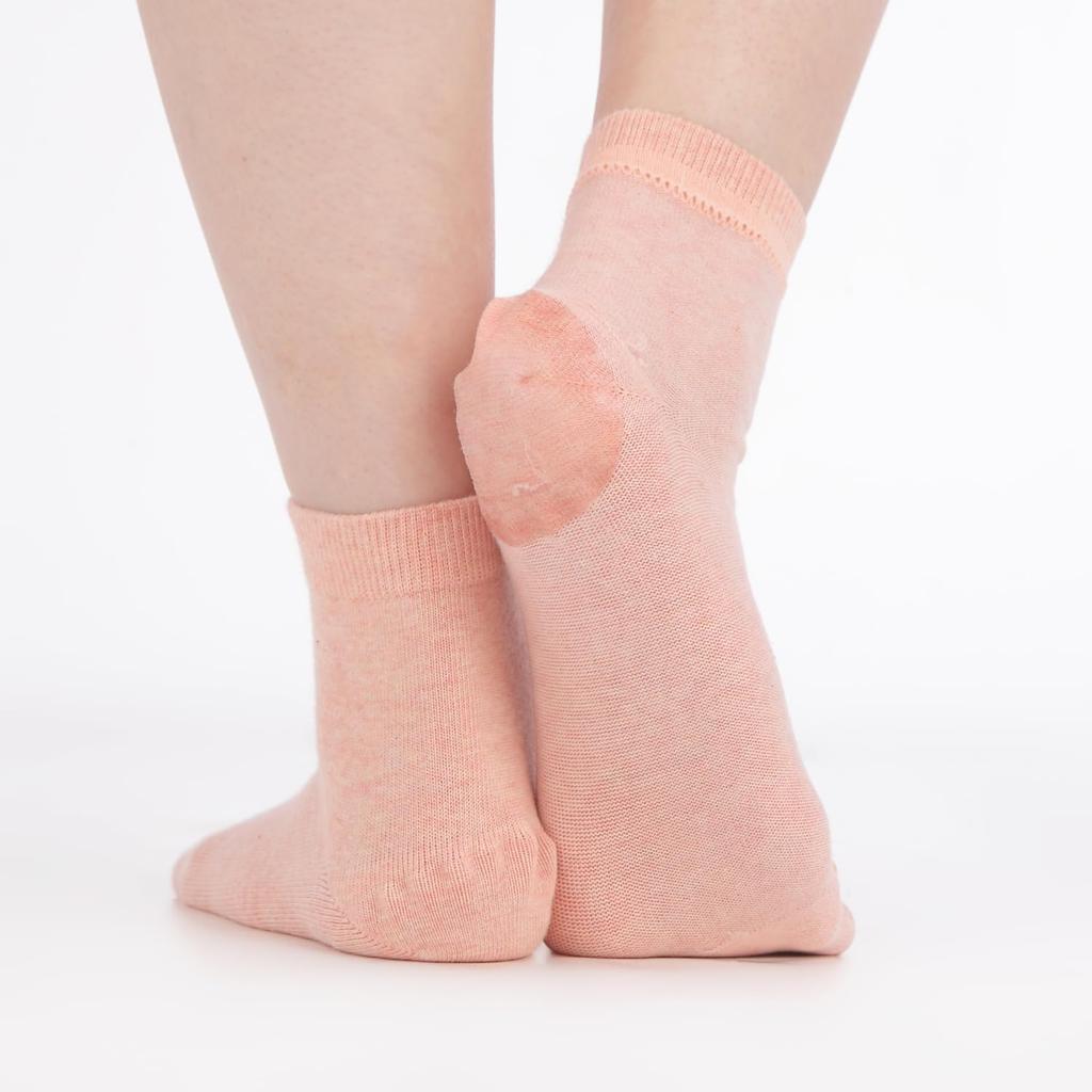 Organic Cotton Tabi Natural Crew with Moisturizing Heel Sizes Natural Color Socks, Plant-Dyed, Women's, Length, Silicone, Care, 23-25cm, (Earl Grey)