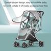 Universal Baby Car Weather Wind Sun Shield Transparent Breathable Rain Cover