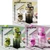 Portable Double Drinking Water Bottle With Straw For Sports And Travel