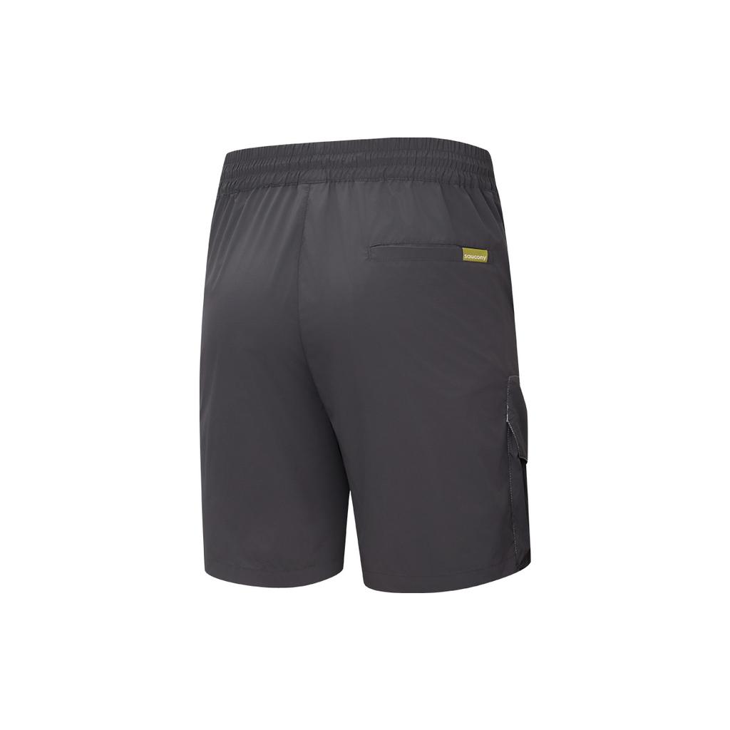 SAUCONY Natural Echo Fashion Soft Skin Versatile Work Shorts Unisex Shorts Dark-Gray SA3259HP43O-BK013