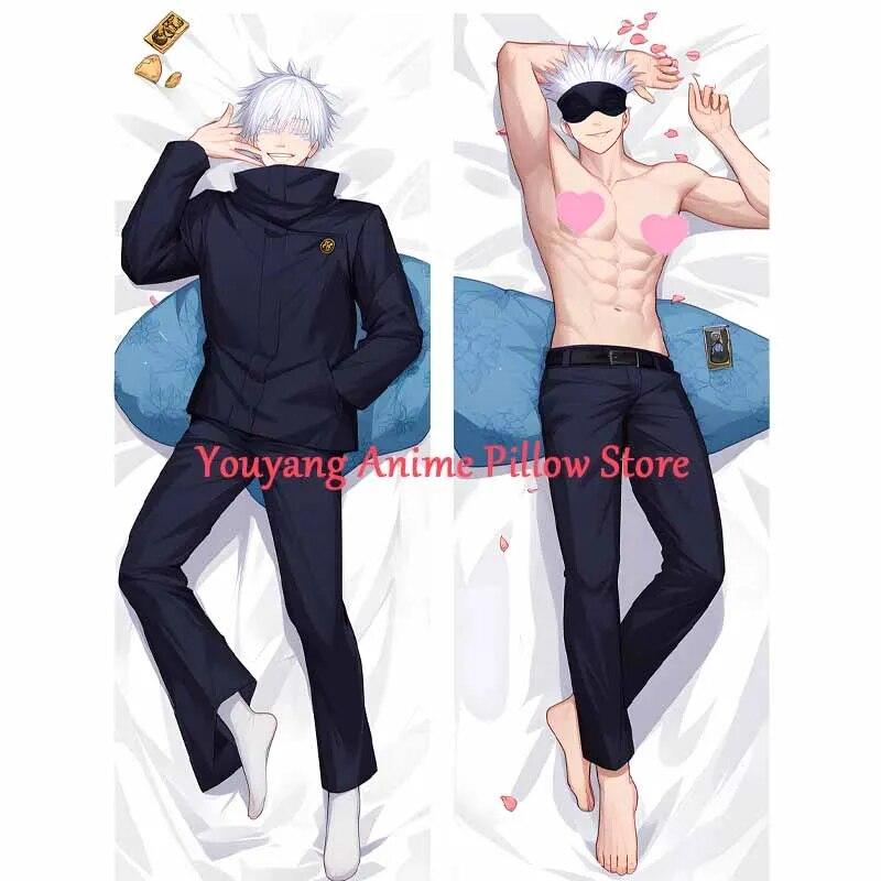 

Чехол на подушку в стиле аниме DakimakuraSatoru Gojo Jujutsu Kaisen, рождественская наволочка с 2-сторонним принтом, обнимающая подушка для тела
