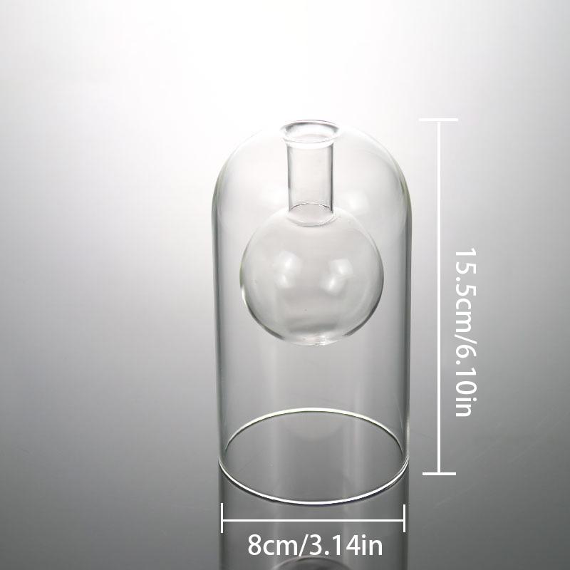 Hydroponic Flower Pot Small Bottle Double Layer Glass Aromatherapy Bottle