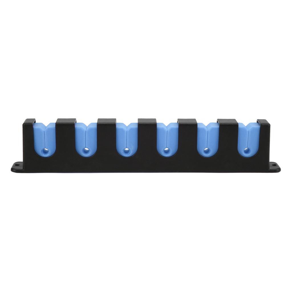 Wall Mounted Fishing Rod Rack Chemical Resistant Vertical 6 Fishing Rod Holder with 4 Screws