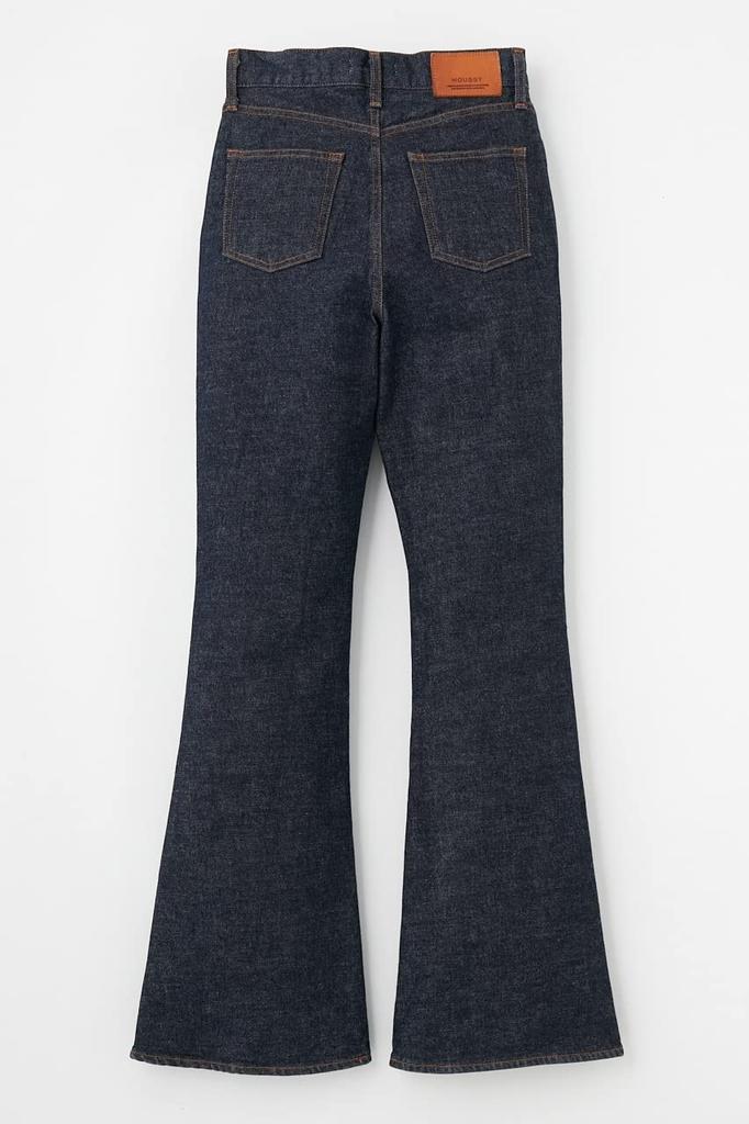 Moussy MVS FLARE Denim Pants, 010ISA12-2301, Women's, 27-inch, One-Wash