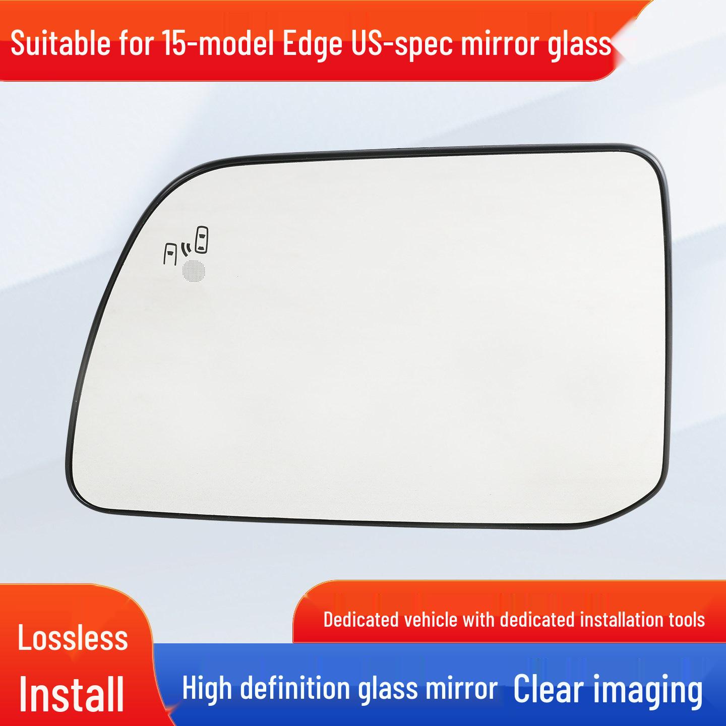 

2011-2014 Ford Edge US Spec Rearview Mirror Lens with Blind Spot Feature Left Heated + Blind Spot Lens
