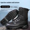 Men's Summer Martin Boots: Breathable, Wear-Resistant Combat Training Boots with Zipper.