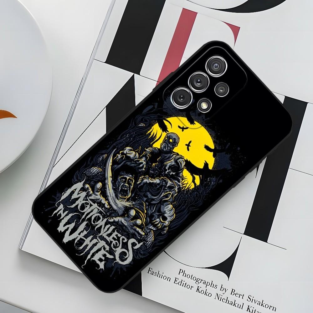 Music Motionless In White Phone Case For Sumsung Galaxy S24 S23 S22 S21 S20 A24 A34 N20 M54 A54 A53 Fe Plus Ultra Black Soft Cov