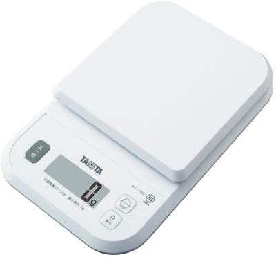 Tanita Cooking Scale Kitchen Scale Cooking Digital 1kg 1g Units White WH Measures the Calories of Rice KJ-110S