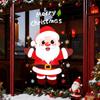 Santa Claus Window Displays, Holiday Shop Decorations, Window Decorations, Shopping Mall Atmosphere Stickers