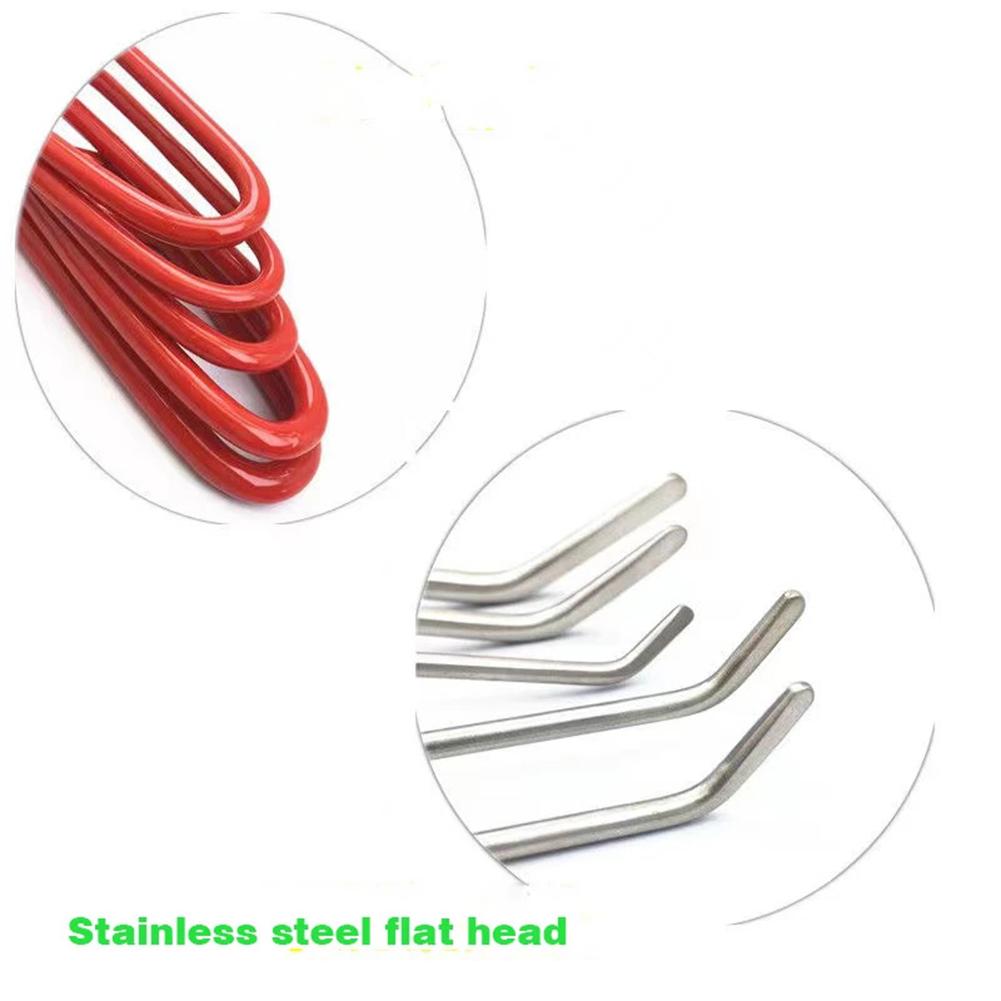 5PCS nou dublu strat Dent reparare Pry Bar plat bar grindină cârlig reparare instrument auto caroserie Dent îndepărtare cârlige auto tije
