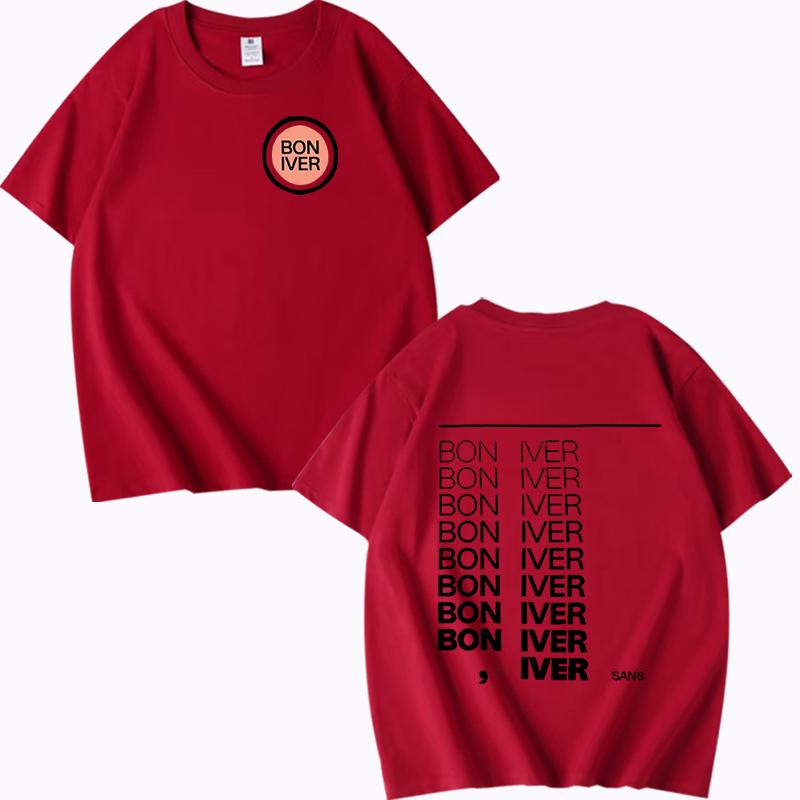 Bon Iver Sable Fable Album 2025 T-shirt men women Oversized 100% Cotton Hot sale short sleeve Summer print Unisex plus size tops