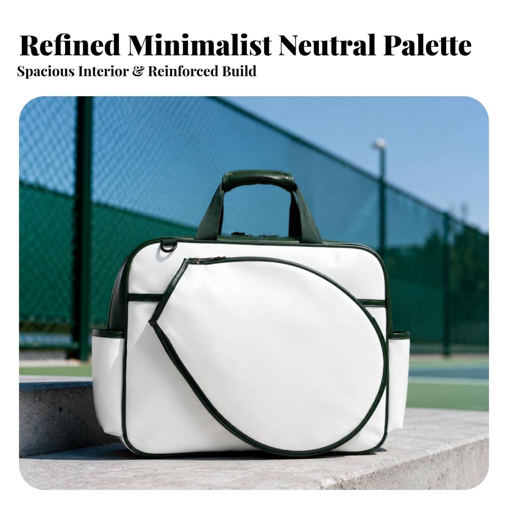 Racket Bag with Front Pocket Spacious for Club Matches, Gym Visits
