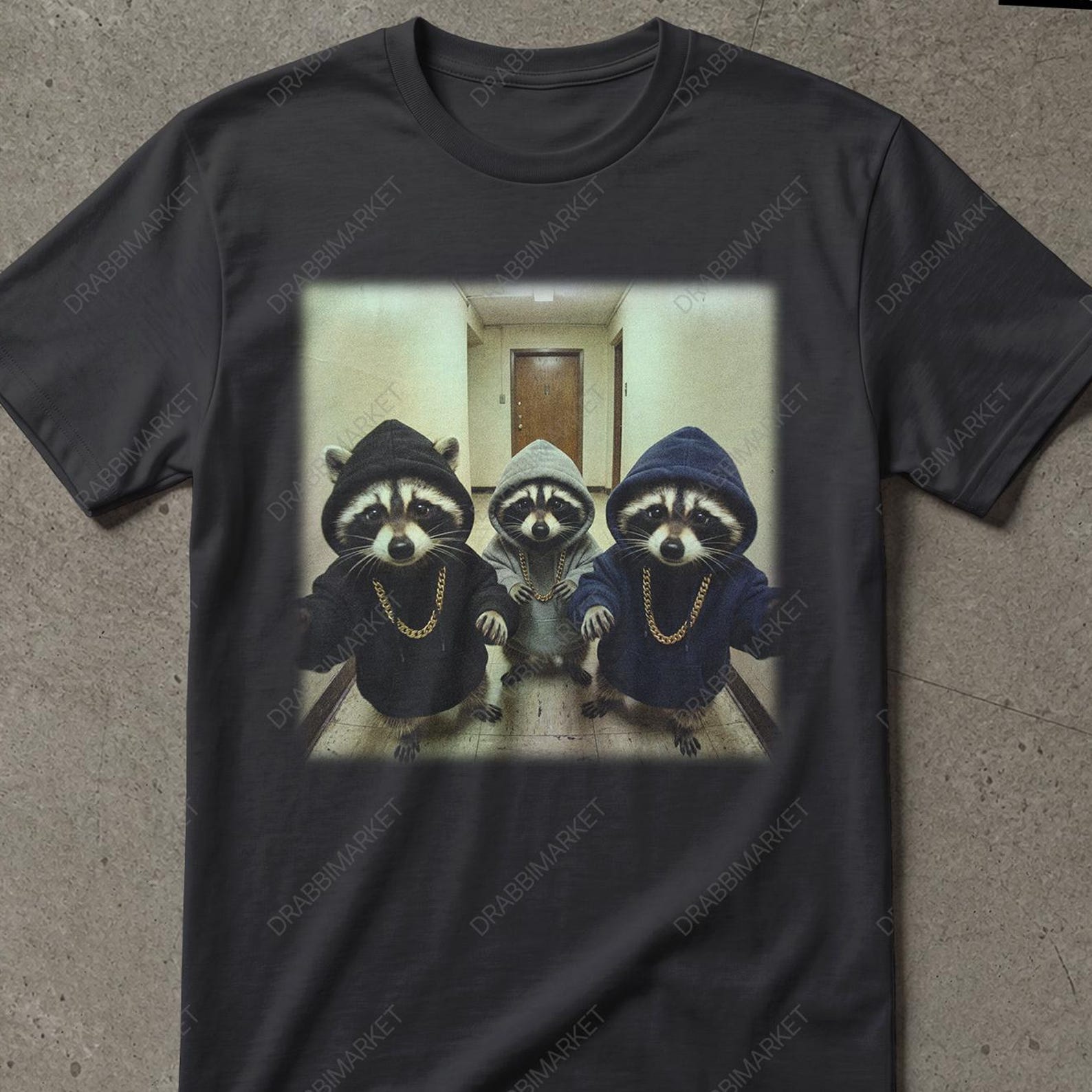 Gangster Street Raccoons Shirt, Gangster Raccoon Funny Shirt, Funny Shirt, Raccoon Silly Shirt, Funny Racoon Meme Shirt, Funny Street Shirt 2XL