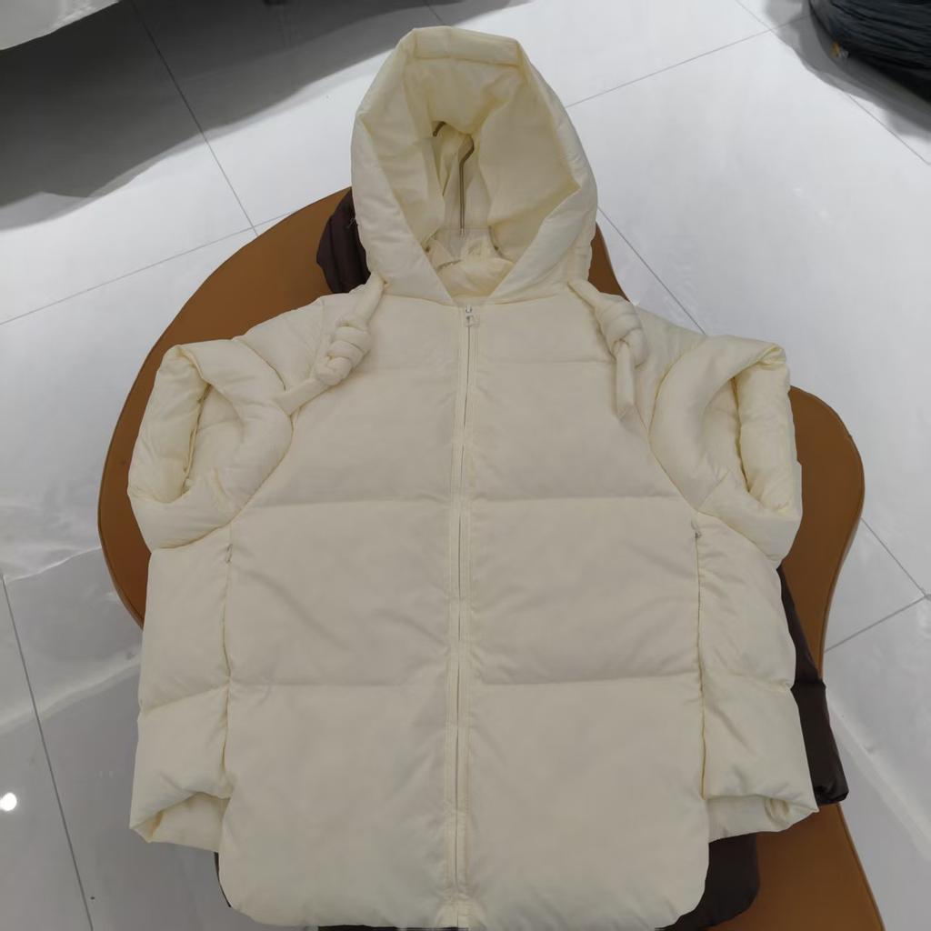 Solid Color Vest Women's Loose Autumn and Winter New Fashion Down Vest Stand-up Collar Large Version Vest Jacket