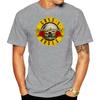 T-Shirt Tee-shirt Homme Tops Men Cotton T Shirt Summer Tshirt Guns N Roses Bullet Logo Black Men'S Graphic