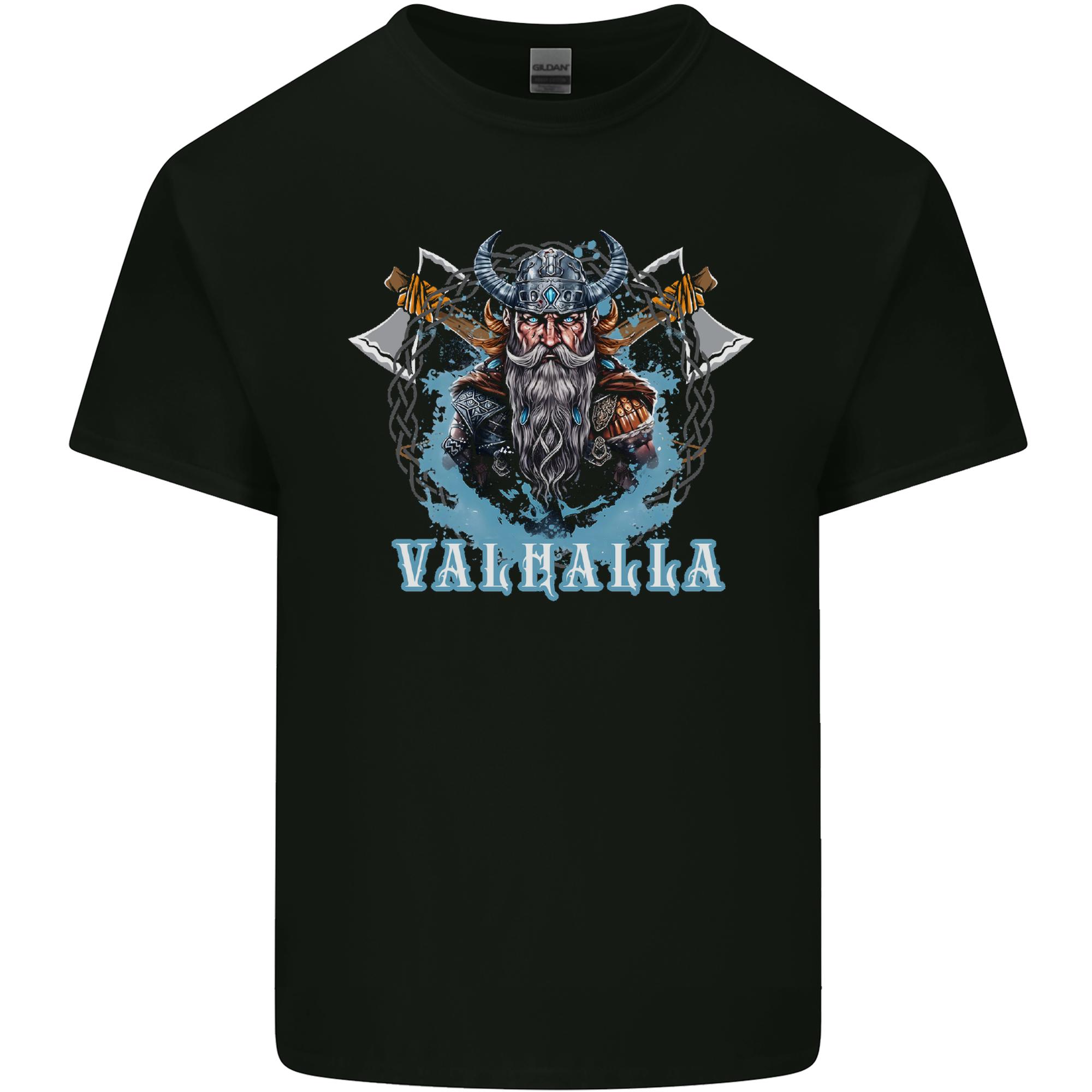 Valhalla Viking With Axes Unisexs Light Cotton TShirt S