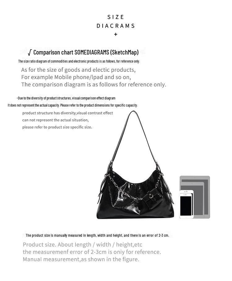 2025 Simple Underarm Bag: Large Capacity, All-match Fashion, Casual Commuter Shoulder Tote for Spring & Summer