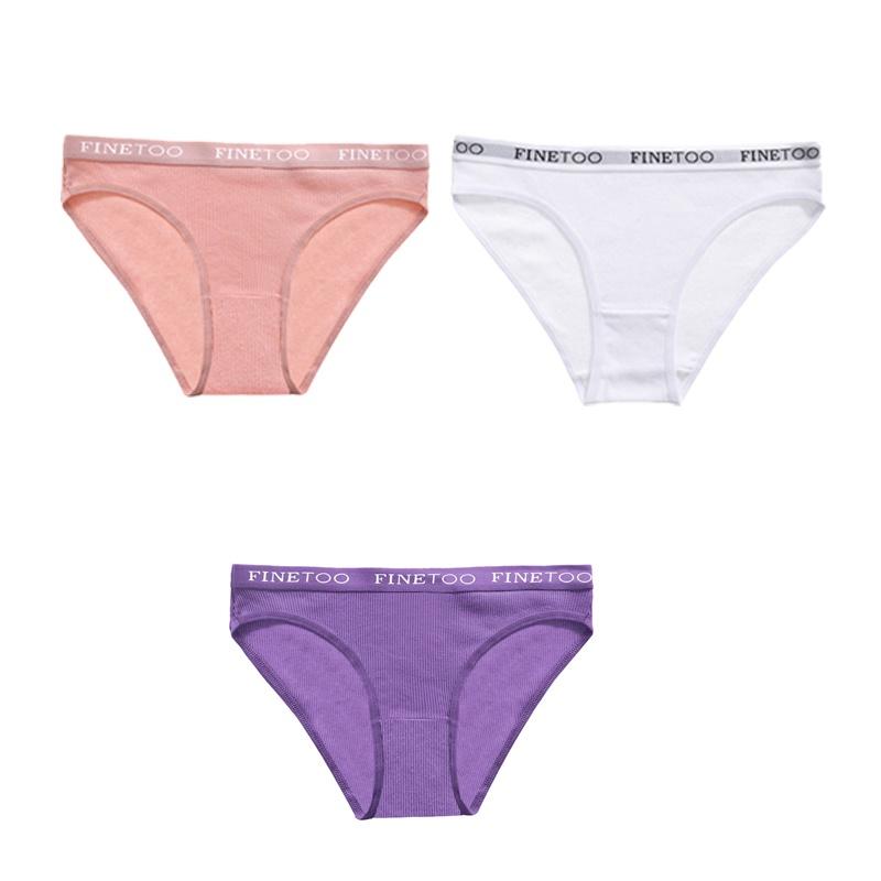 

FINETOO новое хлопковое нижнее белье, женские трусики, сексуальные трусы, однотонные трусики, нижнее белье, женское нижнее белье M-2XL XXL