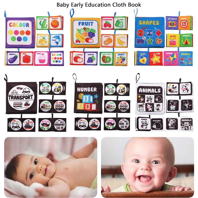 Durable Washable Children's Cloth Book Toy Set For Early Learning And Interactive Play Tear-resistant And Sound-producing