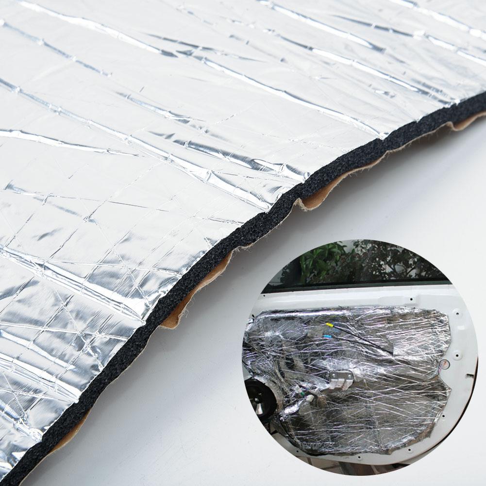 50x25cm 5/10mm Covoraș de amortizare a sunetului pentru mașină Covorașe de spumă de izolare fonică izolată termică Accesorii pentru firewall
