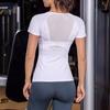 T-shirt da allenamento elasticizzata e ad asciugatura rapida a vestibilità slim da donna
