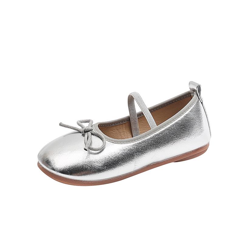 2025 Spring/Autumn Girls' Bow Leather Shoes – Stylish, Comfortable & Versatile