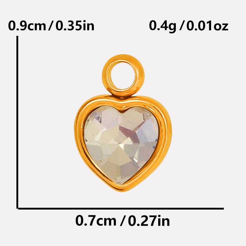 Elegant Girl Pendant Rhinestone Love Stainless Steel Pendants For Jewelry Making Supplies Heart Charm Pendant Handmade Bracelets