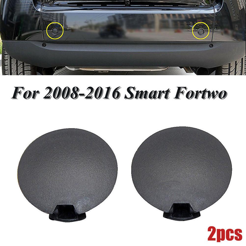 2Pcs Auto Vorne Stoßstange Hinten Tow Haken Auge Koppler Anhänger Abdeckung Kappe Stecker 4518850122C22A Für Smart Fortwo W451 2007-20 R1E2