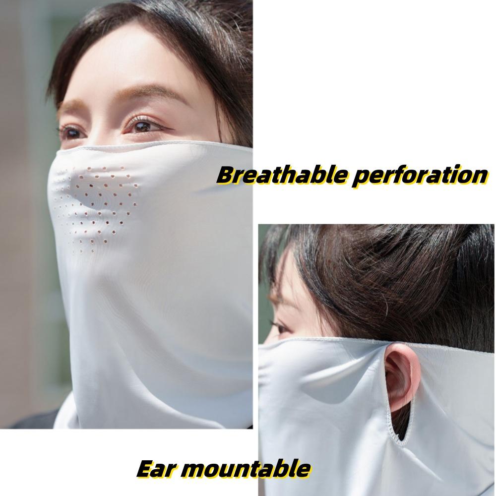 Summer Outdoor Hunting Face Mask Thin Breathable Quick-dry Sun Protection Ice Silk Scarf Pullover Neck Sport Face Cover