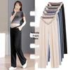2026 New Thin Ice Silk Wide-Leg Maternity Pants - Summer & Spring