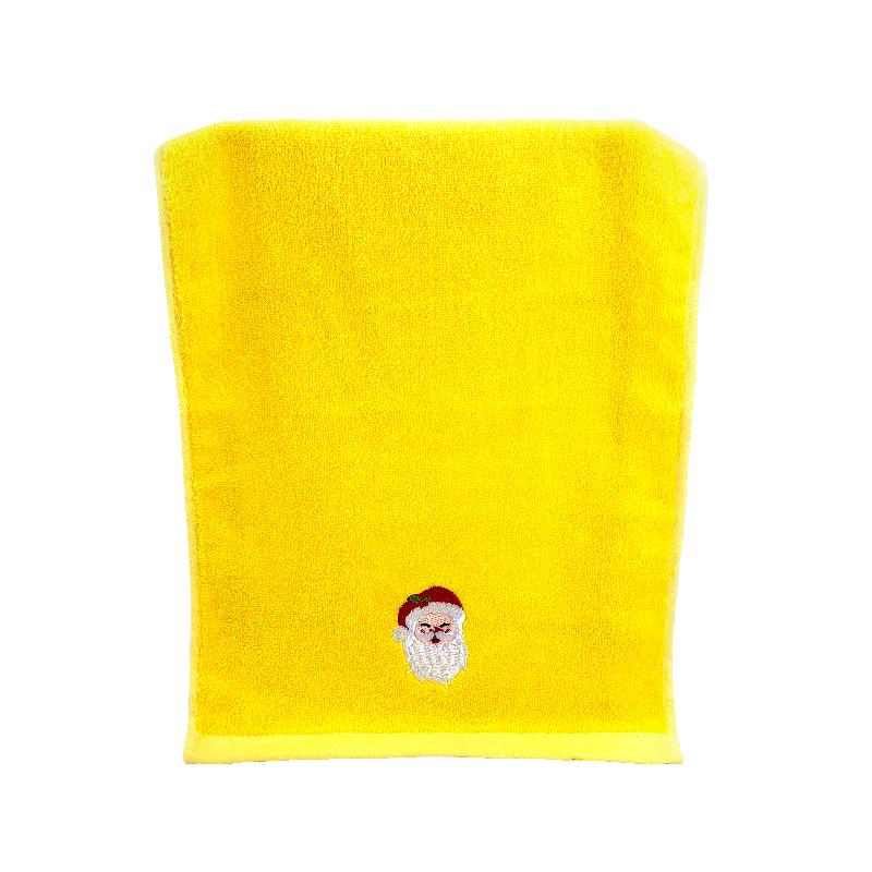 Pure Cotton Christmas Embroidery Towel Set for Kitchen or Hand Use - Custom Logo Available, Ideal for Holiday Gifts