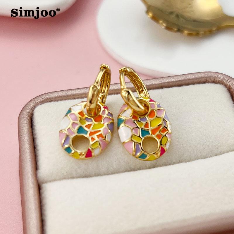 SIMJOO Personalized Drop Oil Fashion Animal Design Earrings for Ladies