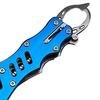 Stainless Steel Fish Gripper Fish Mouth Lip Grabber with Ruler Scale EVA Handle Fishing Pliers Fish Control Clamp Catcher Tong Fishing Accessories
