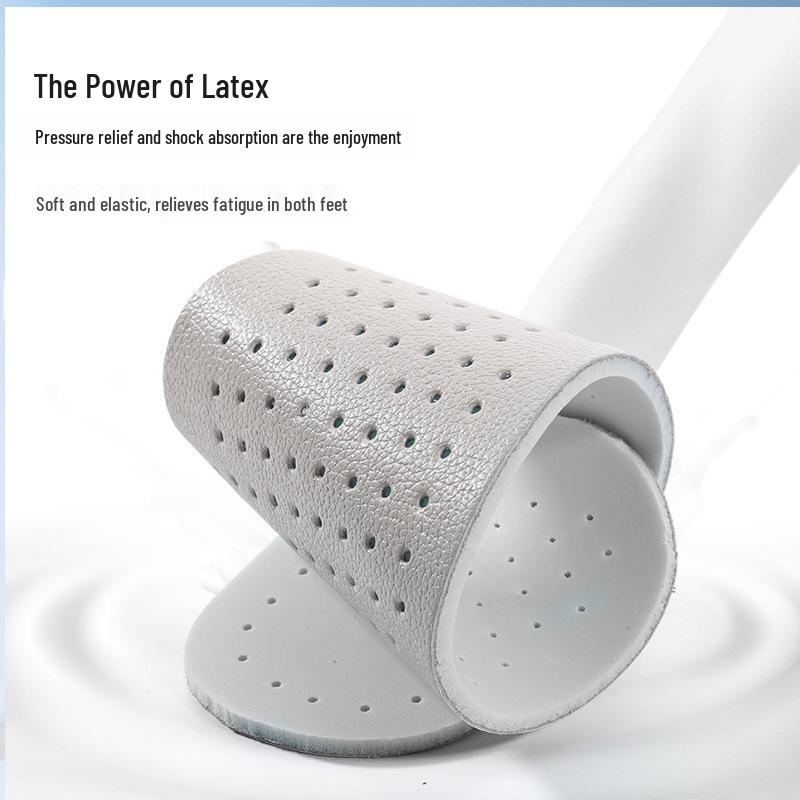 Footprint Prémiové kožené stélky z latexu: Tlumení nárazů, Deodorant, Super měkké, Proti únavě, Odvádějící pot pro sport.
