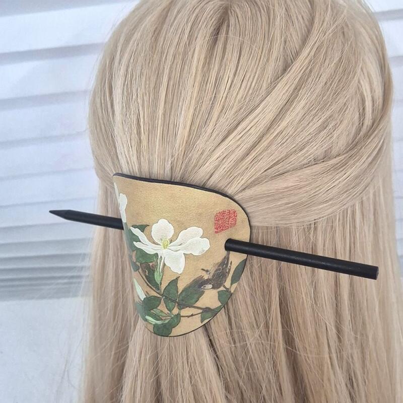 Восточная живопись ханбок координация цветок полусобранный цветок заколка для волос заколка flower hairpin